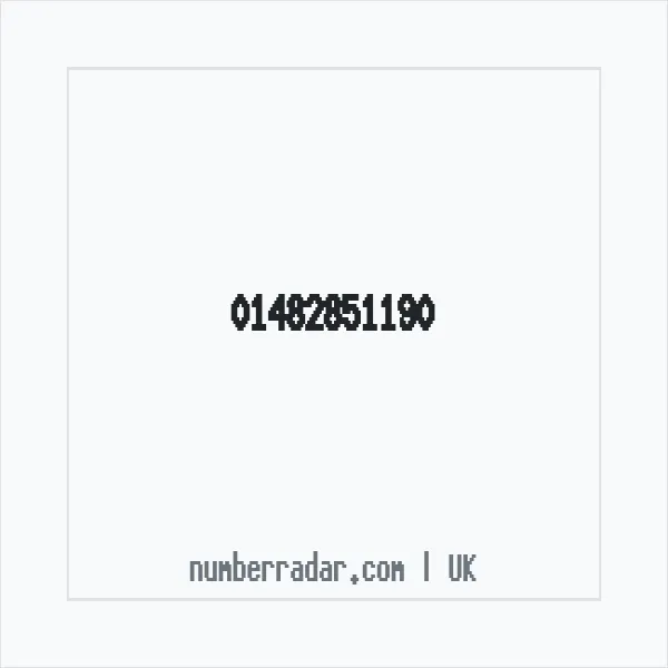 Reverse number check for +44 1482 851190 — who called me?