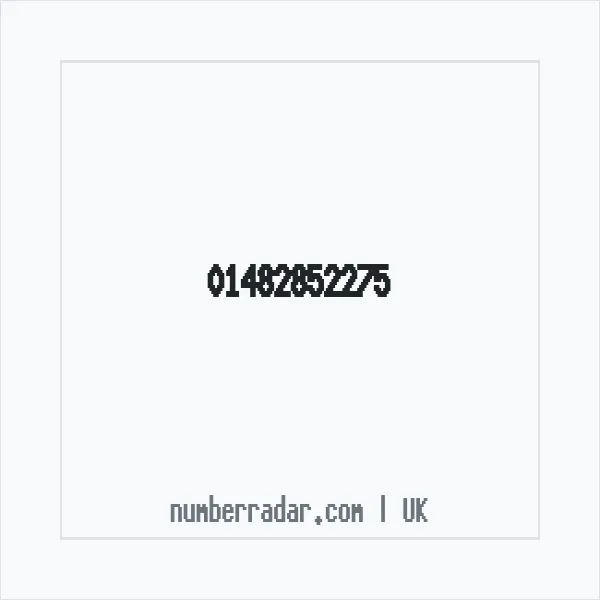 Reverse number check for +44 1482 852275 — who called me?