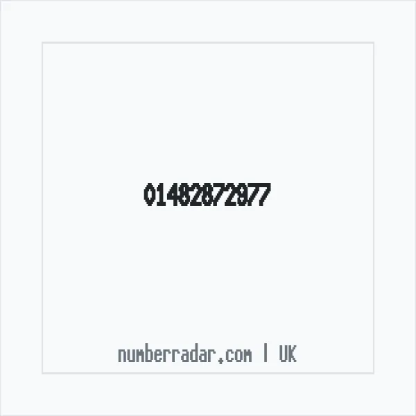 Reverse number check for +44 1482 872977 — who called me?