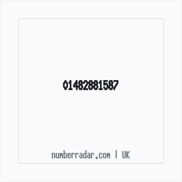 Reverse number check for +44 1482 881587 — who called me?