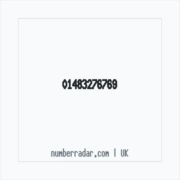 Reverse number check for +44 1483 276769 — who called me?