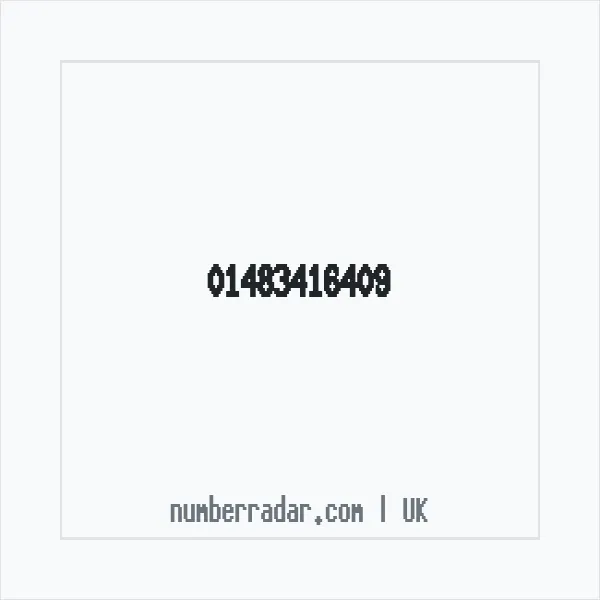 Reverse number check for +44 1483 416409 — who called me?