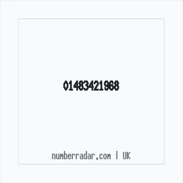 Reverse number check for +44 1483 421968 — who called me?