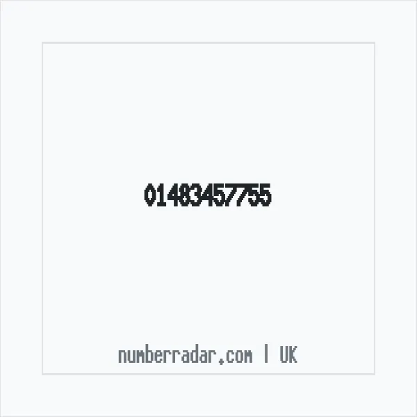 Reverse number check for +44 1483 457755 — who called me?
