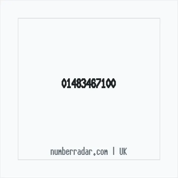 Reverse number check for +44 1483 467100 — who called me?