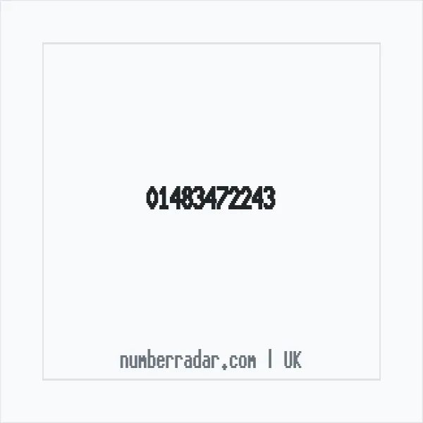 Reverse number check for +44 1483 472243 — who called me?