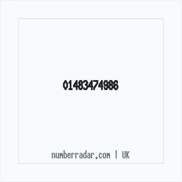 Reverse number check for +44 1483 474986 — who called me?