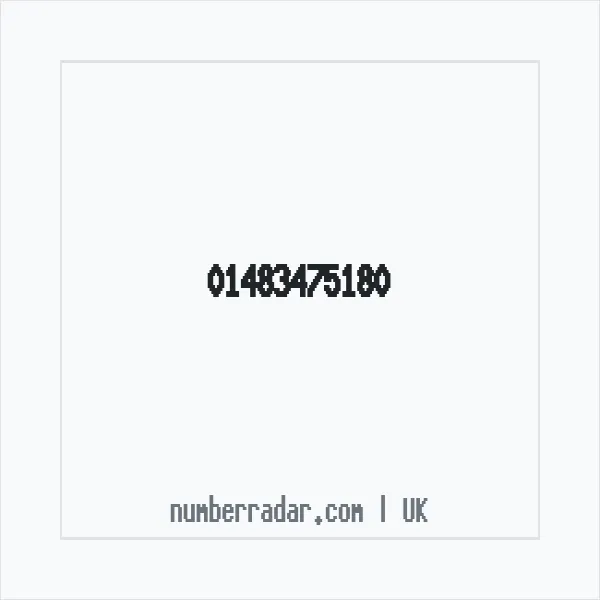 Reverse number check for +44 1483 475180 — who called me?