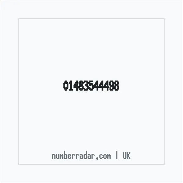 Reverse number check for +44 1483 544498 — who called me?
