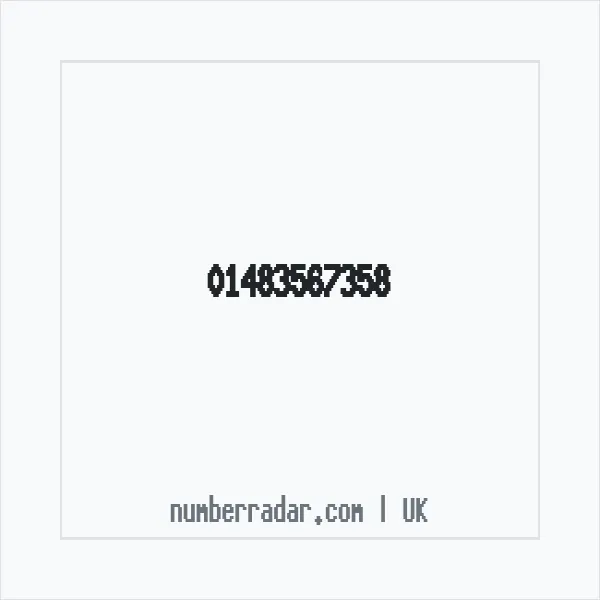 Reverse number check for +44 1483 567358 — who called me?