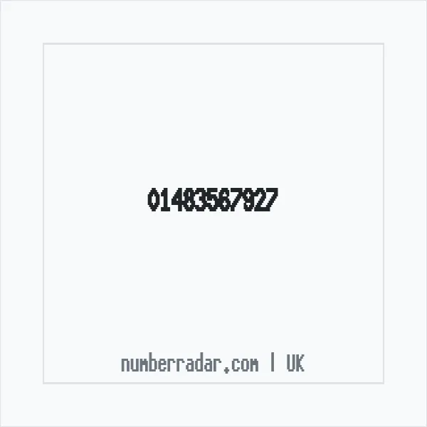 Reverse number check for +44 1483 567927 — who called me?