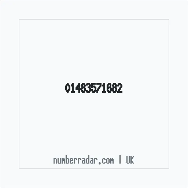 Reverse number check for +44 1483 571682 — who called me?