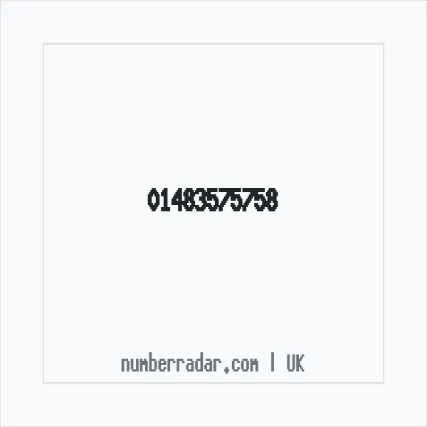 Reverse number check for +44 1483 575758 — who called me?