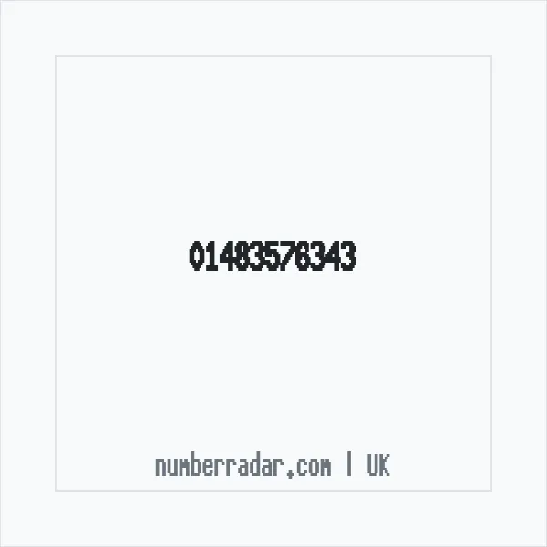 Reverse number check for +44 1483 576343 — who called me?