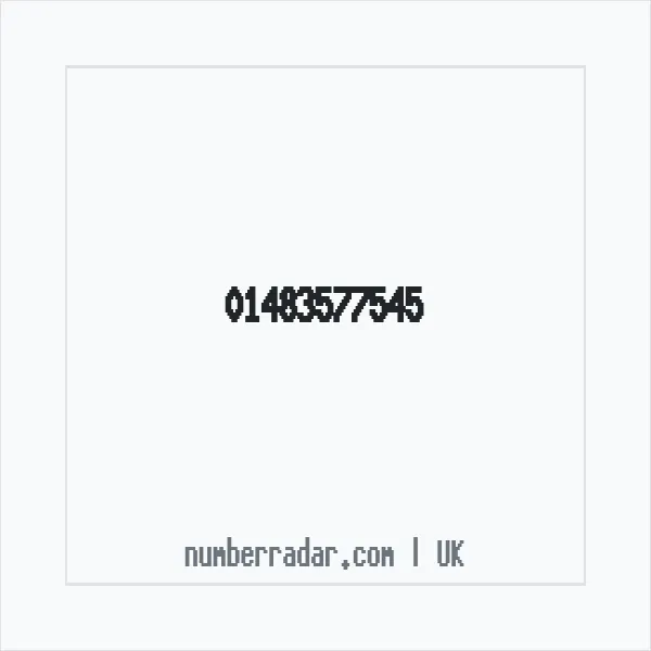 Reverse number check for +44 1483 577545 — who called me?