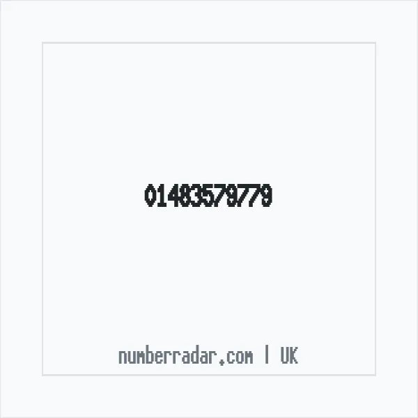 Reverse number check for +44 1483 579779 — who called me?
