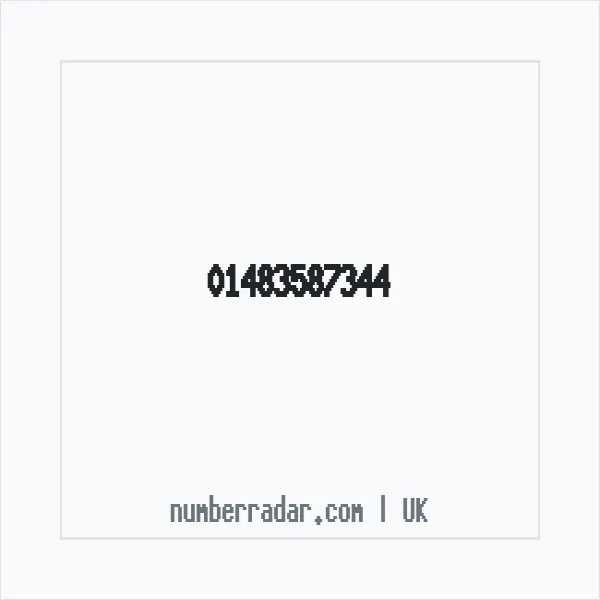 Reverse number check for +44 1483 587344 — who called me?