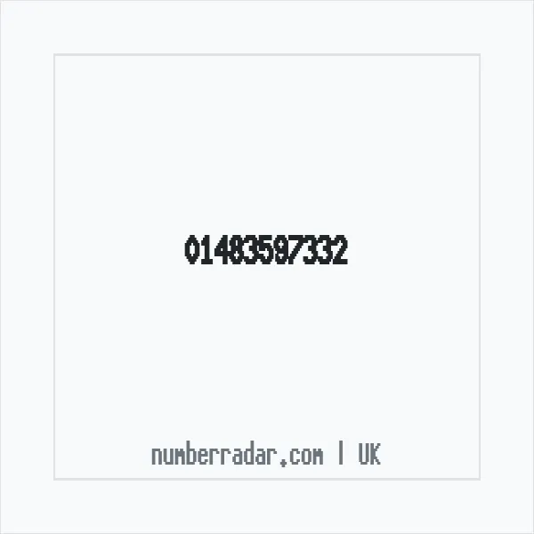 Reverse number check for +44 1483 597332 — who called me?