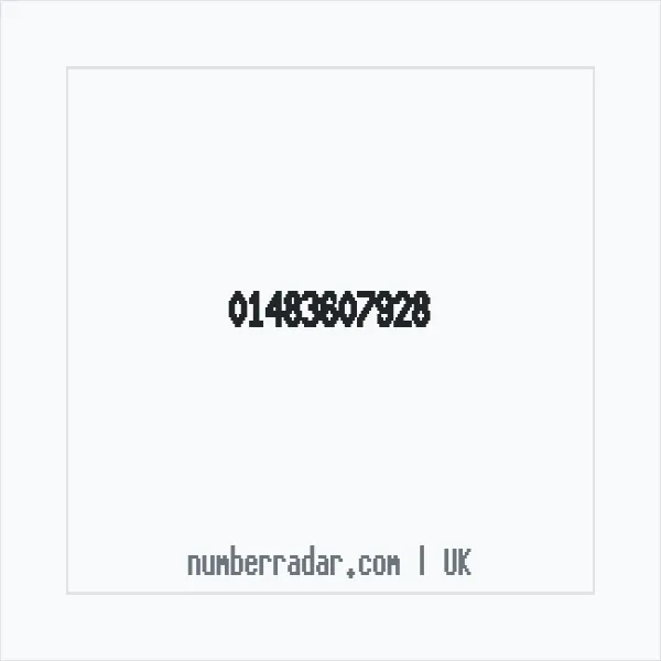 Reverse number check for +44 1483 607928 — who called me?