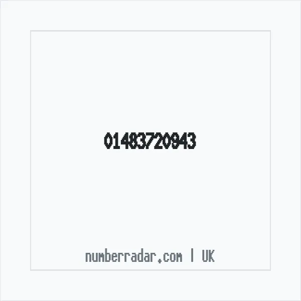 Reverse number check for +44 1483 720943 — who called me?