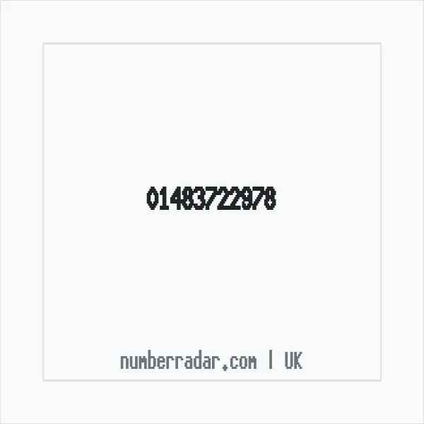 Reverse number check for +44 1483 722978 — who called me?