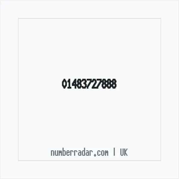 Reverse number check for +44 1483 727888 — who called me?