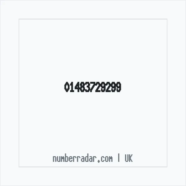 Reverse number check for +44 1483 729299 — who called me?