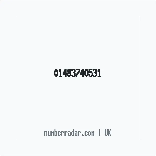 Reverse number check for +44 1483 740531 — who called me?