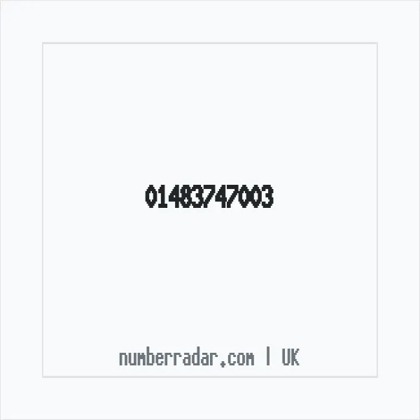 Reverse number check for +44 1483 747003 — who called me?