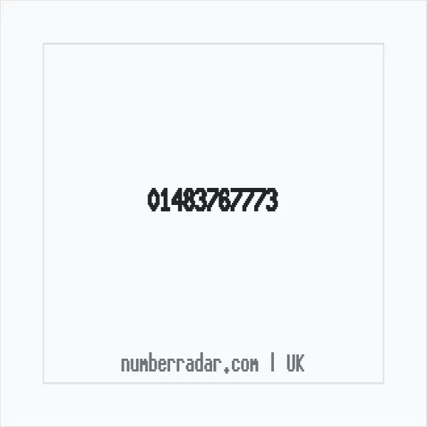 Reverse number check for +44 1483 767773 — who called me?