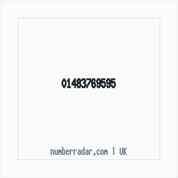 Reverse number check for +44 1483 769595 — who called me?