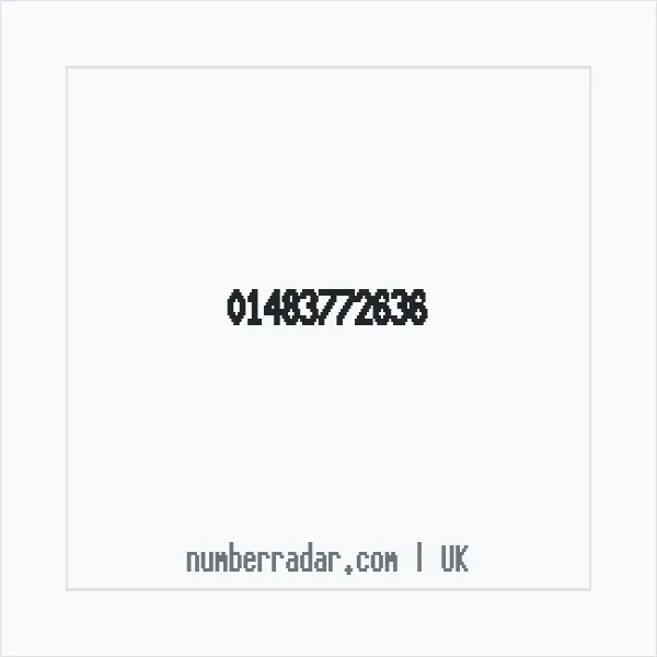 Reverse number check for +44 1483 772636 — who called me?