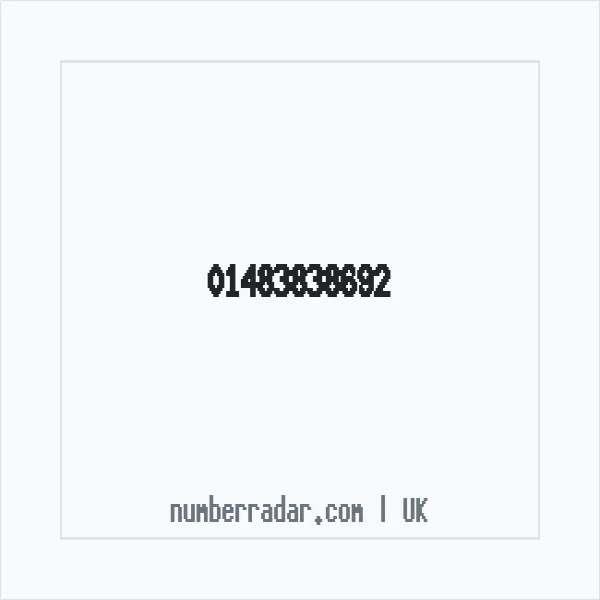 Reverse number check for +44 1483 838692 — who called me?