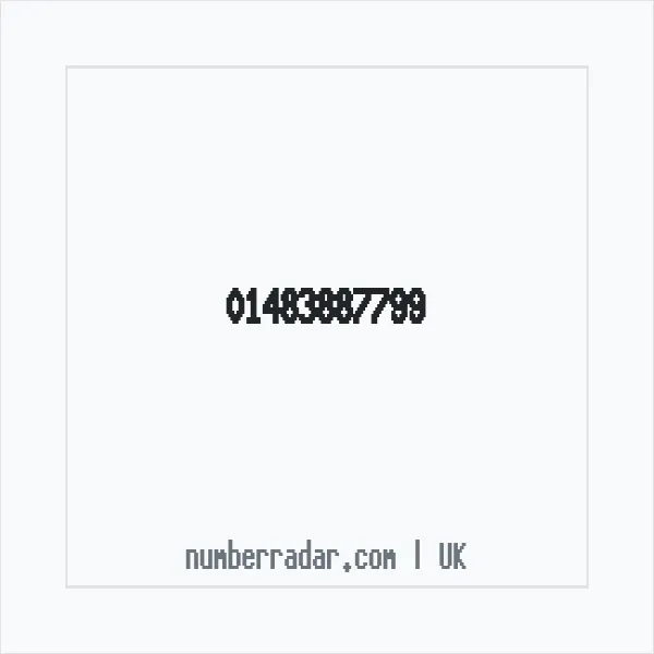 Reverse number check for +44 1483 887799 — who called me?