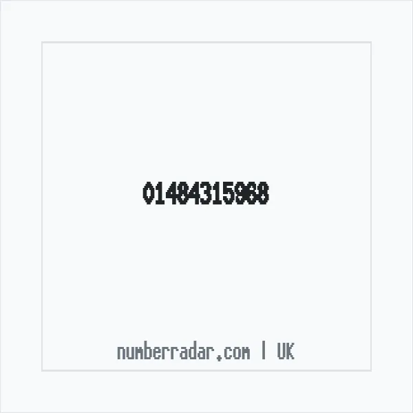 Reverse number check for +44 1484 315968 — who called me?