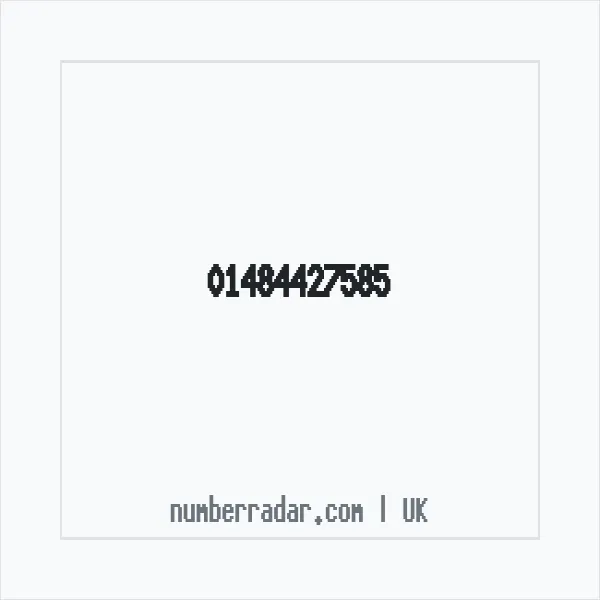 Reverse number check for +44 1484 427585 — who called me?