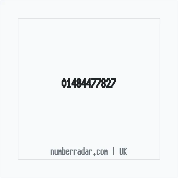 Reverse number check for +44 1484 477827 — who called me?