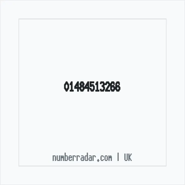 Reverse number check for +44 1484 513266 — who called me?