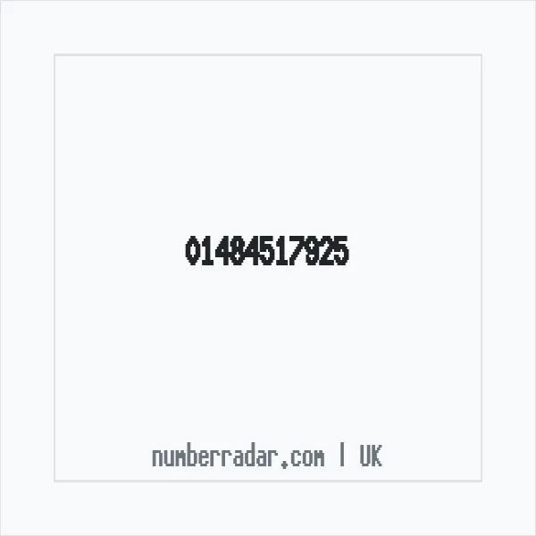 Reverse number check for +44 1484 517925 — who called me?