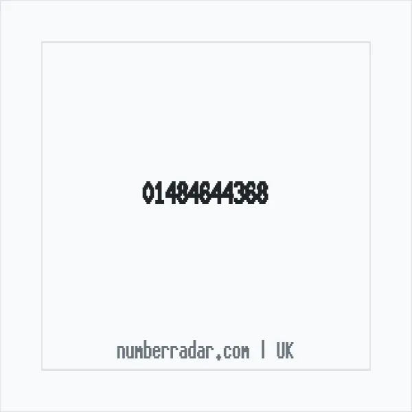 Reverse number check for +44 1484 644368 — who called me?