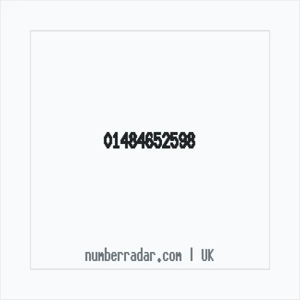 Reverse number check for +44 1484 652598 — who called me?