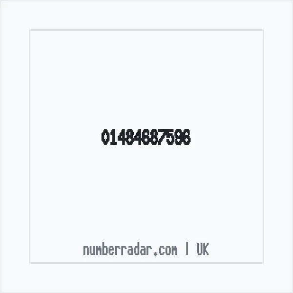 Reverse number check for +44 1484 687596 — who called me?