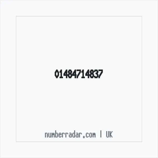 Reverse number check for +44 1484 714837 — who called me?