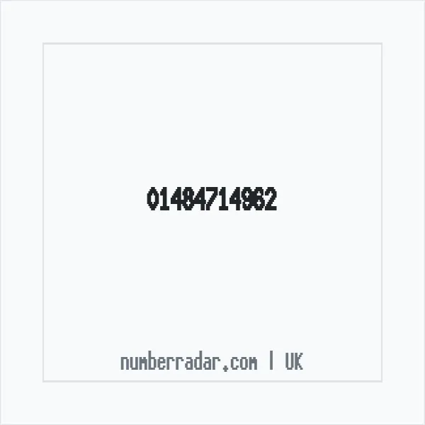 Reverse number check for +44 1484 714962 — who called me?