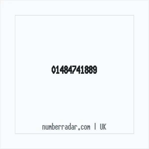 Reverse number check for +44 1484 741889 — who called me?