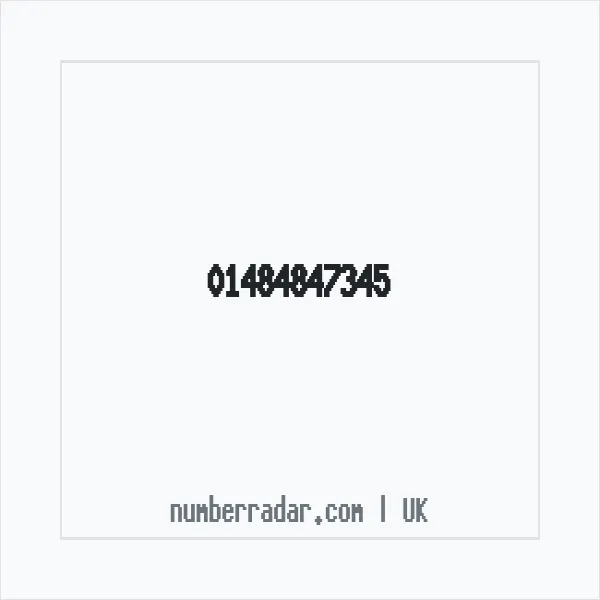 Reverse number check for +44 1484 847345 — who called me?