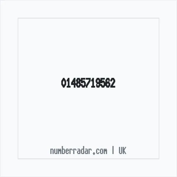 Reverse number check for +44 1485 719562 — who called me?