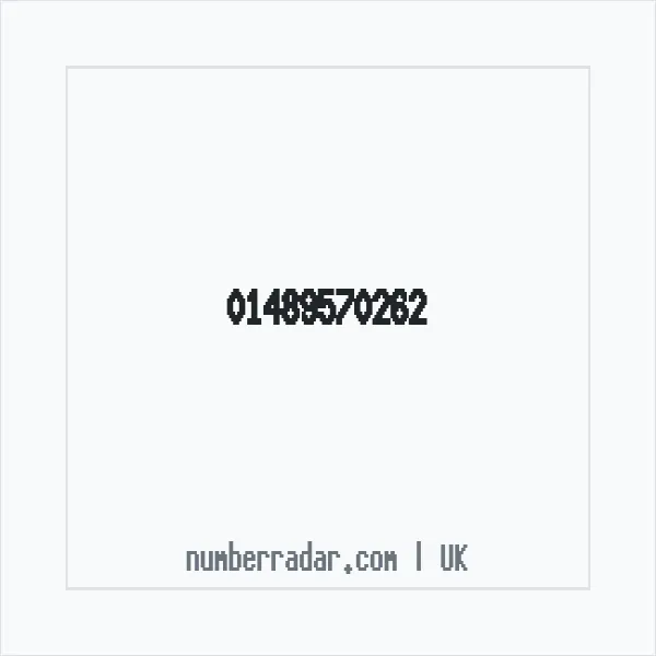 Reverse number check for +44 1489 570262 — who called me?