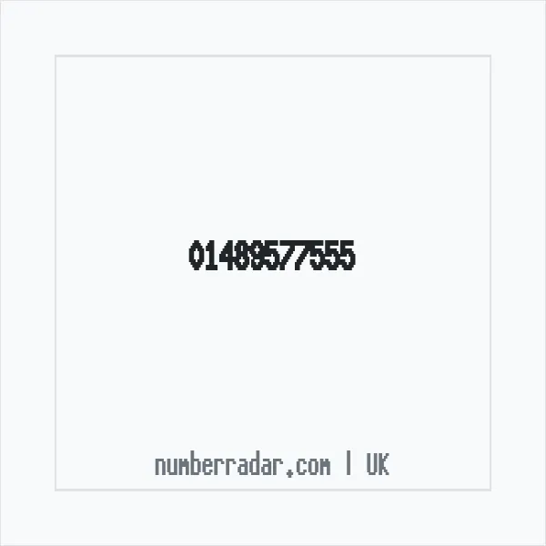 Reverse number check for +44 1489 577555 — who called me?