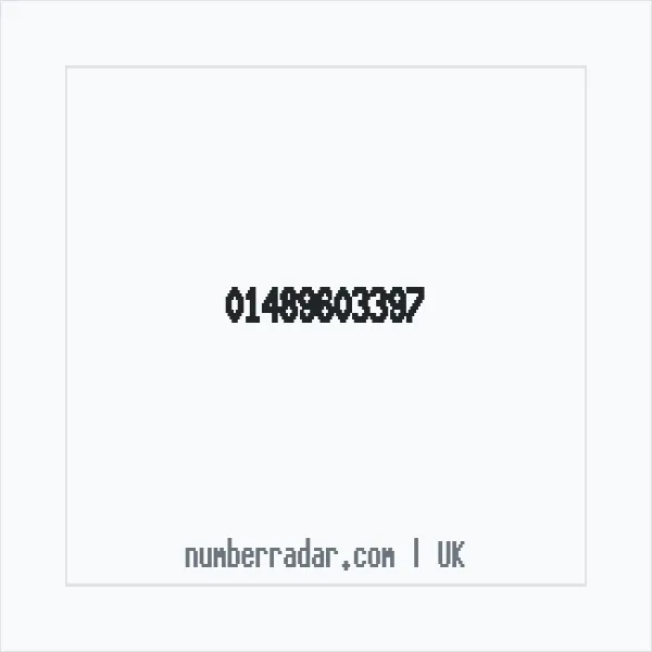 Reverse number check for +44 1489 603397 — who called me?